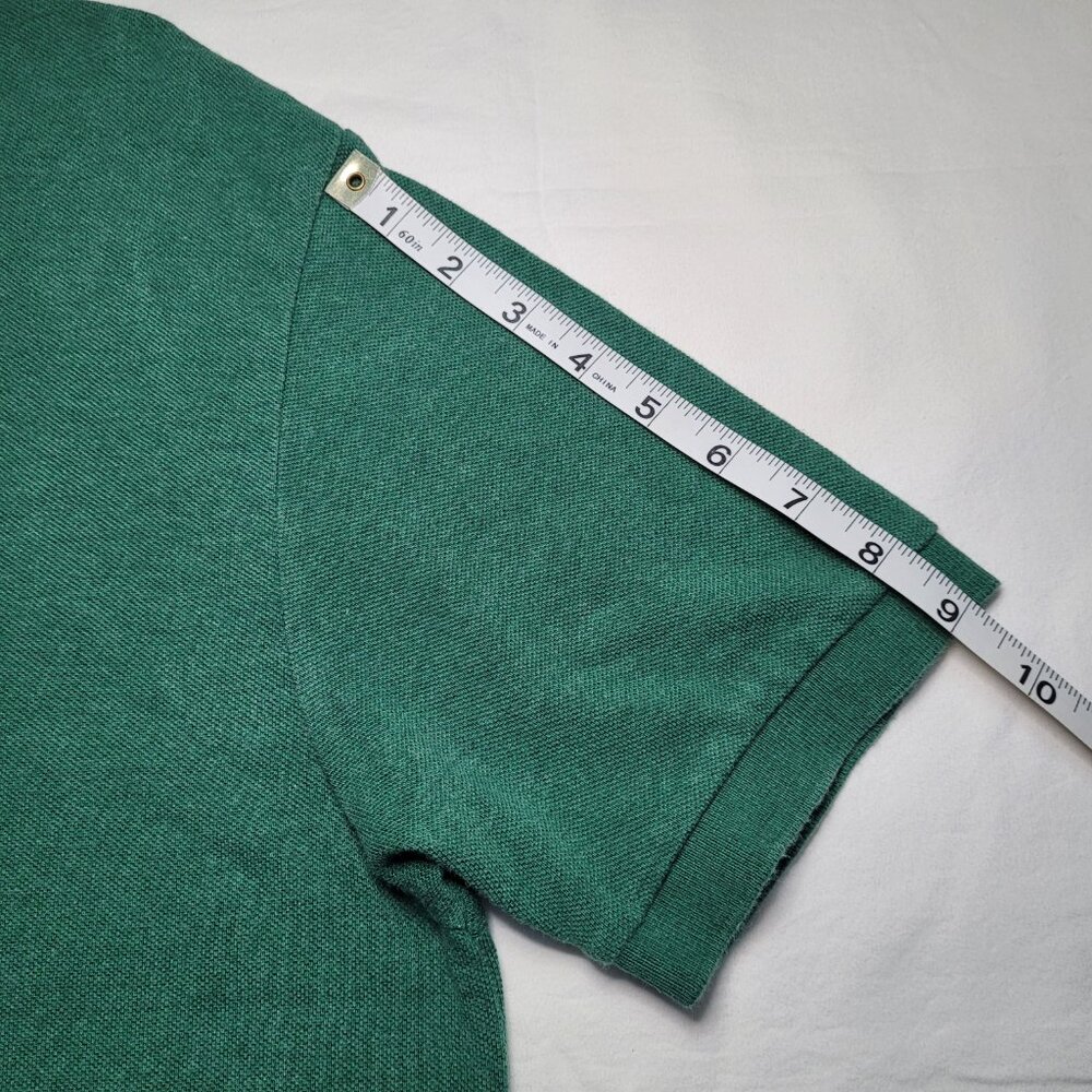 Polo Ralph Lauren Polo Classic Fit Short Sleeve Shirt Heather Green Large Preppy - Picture 4 of 9
